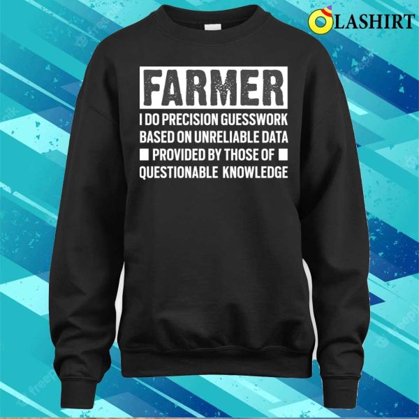 Farmer Definition Funny Farming Description T-shirt