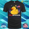 Firecracker Duck 4th Of July Patriotic Day Usa Flag Funny T-shirt