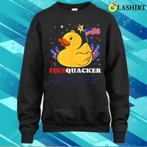 Firecracker Duck 4th Of July Patriotic Day Usa Flag Funny T shirt 4