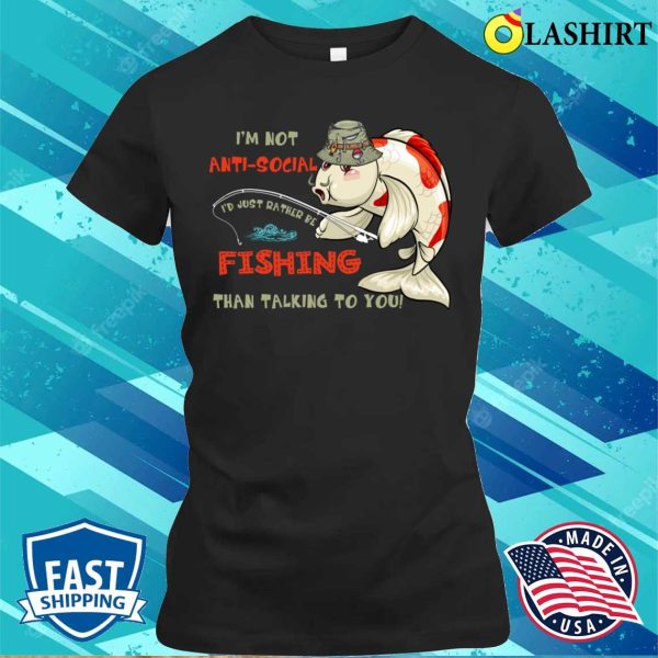 Fishing T-shirt, Funny Fishing Design For Men Women Fisherman Fishing Lover T-shirt