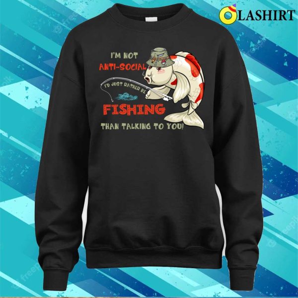 Fishing T-shirt, Funny Fishing Design For Men Women Fisherman Fishing Lover T-shirt