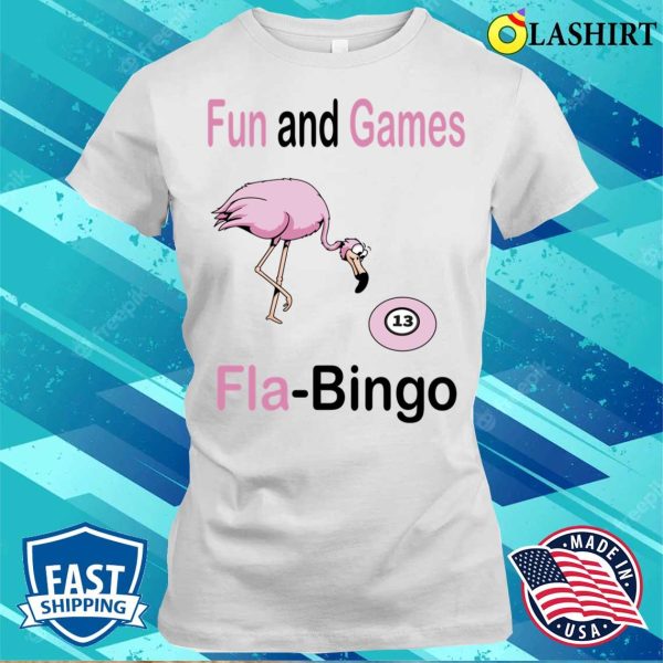 Flamingo Bingo Funny T Shirt Fla Bingo T-shirt