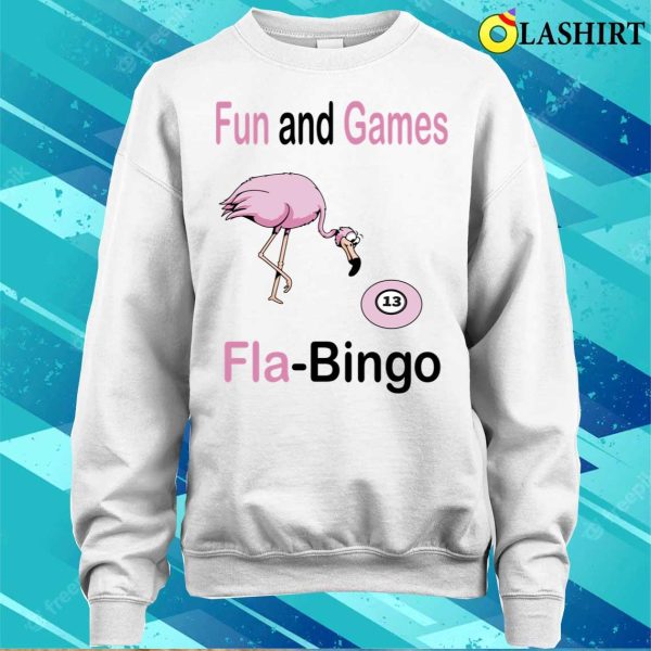 Flamingo Bingo Funny T Shirt Fla Bingo T-shirt