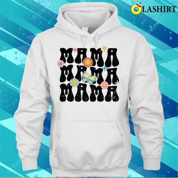 Floral Mama Funny Happy Mothers Day Mom Mama Women Matching T-shirt