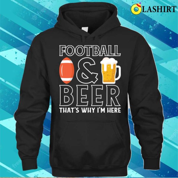 Football T-shirt, American Football Beer Lover Funny T-shirt