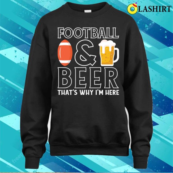 Football T-shirt, American Football Beer Lover Funny T-shirt