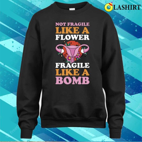 Fragile Like A Bomb Funny Feminism Gift T-shirt