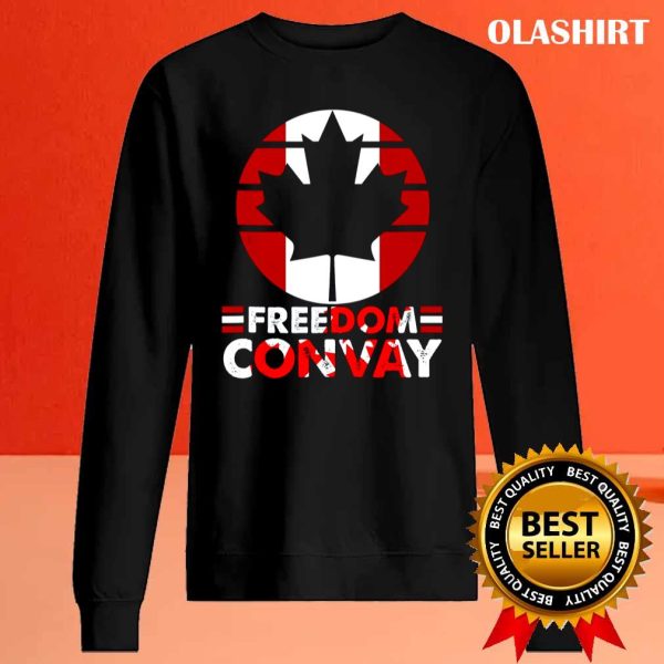 Freedom Convoy Canadian Trucker Tees Maple Leaf Vintage Truckers T-shirt