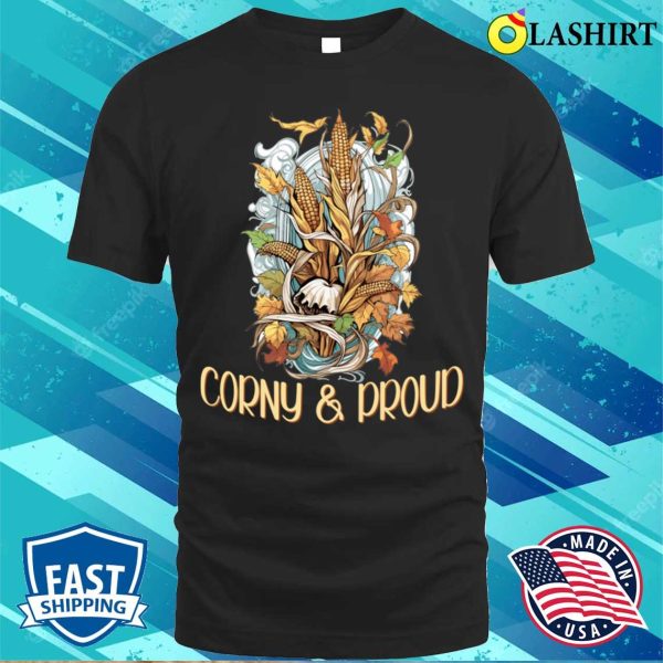 Funny American Corn And Wheat Farmer Iowa Midwest T-shirt