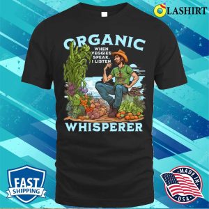 Funny American Organic Farmer Iowa Midwest Organic Whisperer T shirt 1