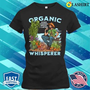 Funny American Organic Farmer Iowa Midwest Organic Whisperer T shirt 2