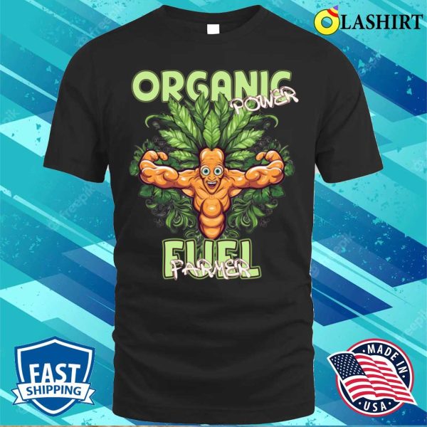 Funny American Organic Farmer Iowa Midwest T-shirt