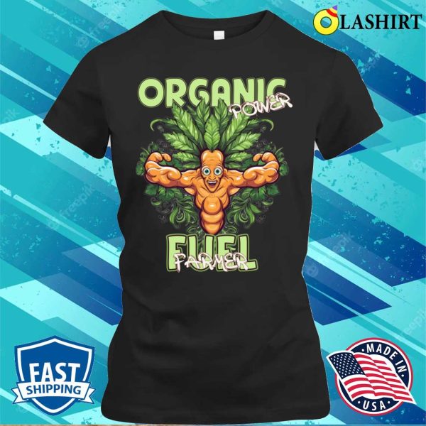 Funny American Organic Farmer Iowa Midwest T-shirt