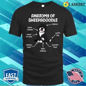 Funny Anatomy Of Sheepadoodle Graphic Funny Sheepadoodle Dad Mom Gifts Ideas T shirt 1