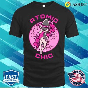 Funny Atomic Chic Nuclear Atomic Science T shirt 1