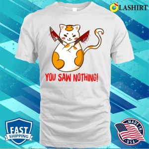 Funny Black Cat You Saw Nothing Halloween Cat T-shirt 1 Funny Black Cat You Saw Nothing Halloween Cat T shirt 2