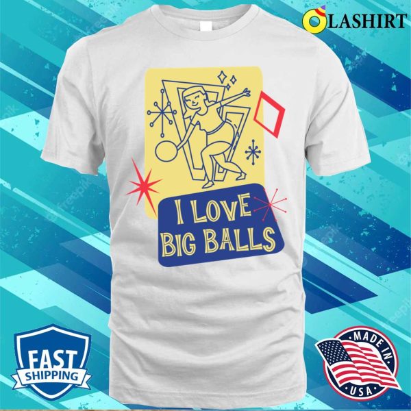 Funny Bowling Lover Midcentury Modern T-shirt