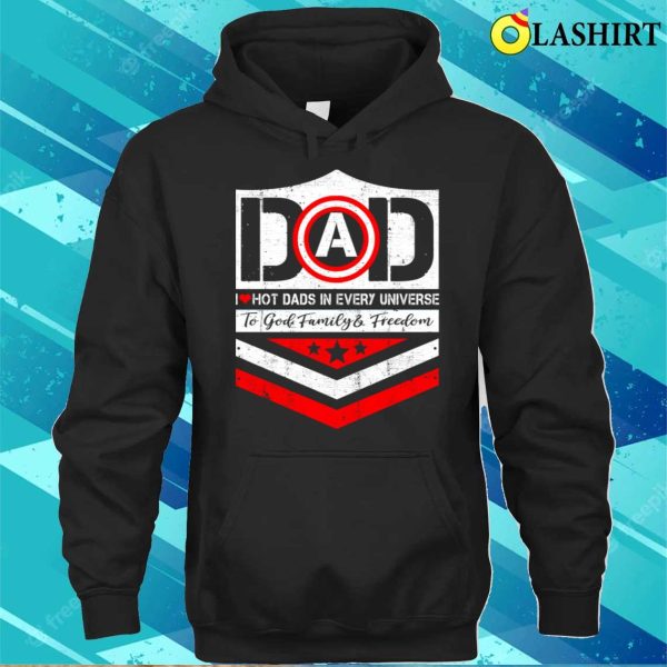 Funny Captain Dad Superhero Novelty Funny Fathers Day T-shirt