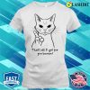 Funny Cat Angry Middle Finger T-shirt