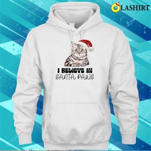 Funny Cat Santa Paws Christmas T shirt 3