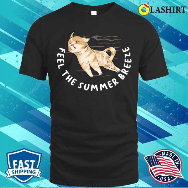 Funny Cat T-shirt, Cute Cat Nap Shirt With Humorous Cat Sleeping Position T-shirt