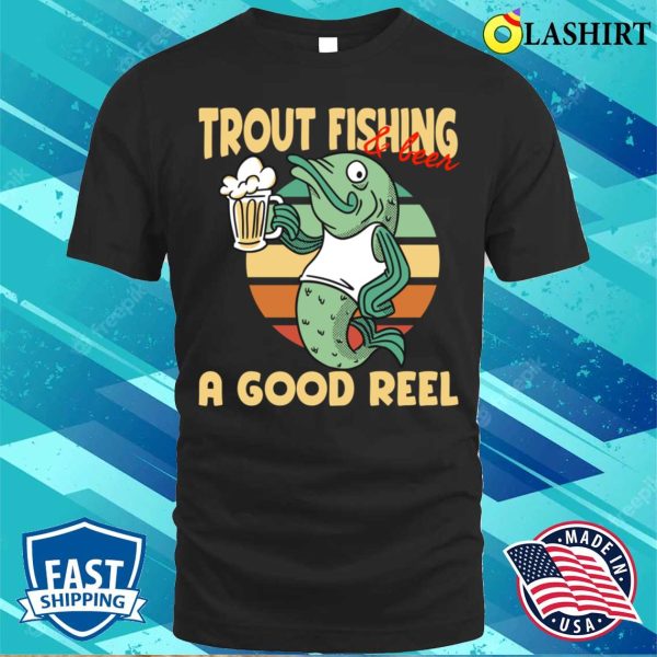 Funny Deep Sea Fisherman Gift Idea Retirement Beer Lover T-shirt