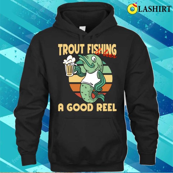 Funny Deep Sea Fisherman Gift Idea Retirement Beer Lover T-shirt