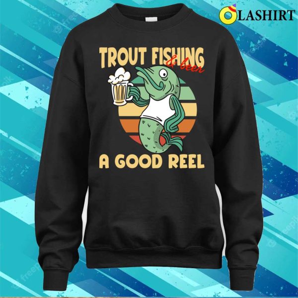 Funny Deep Sea Fisherman Gift Idea Retirement Beer Lover T-shirt