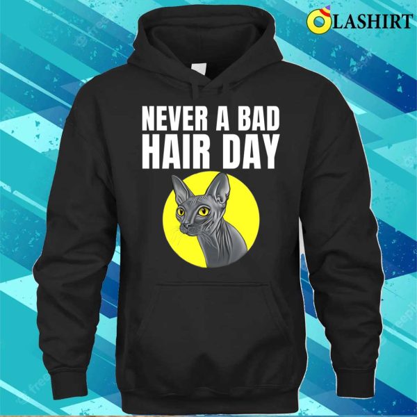 Funny Hairless Cat Design For Girls Women Pet Kitten Lovers T-shirt