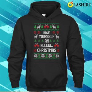 Funny Introvert Shirt Have Yourself An Ewwww Christmas Festive Introvert T shirt 3