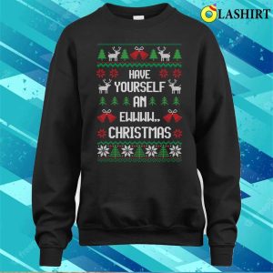 Funny Introvert Shirt Have Yourself An Ewwww Christmas Festive Introvert T shirt 4