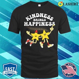 Funny Kidness And Happiness Vintage Retro Stars T shirt 1