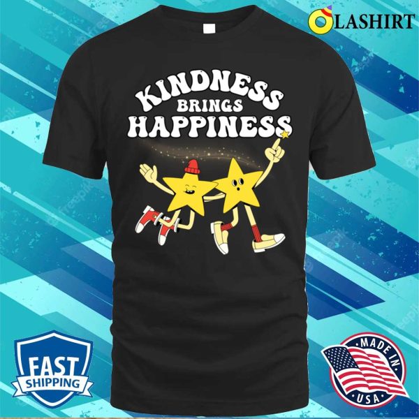 Funny Kidness And Happiness Vintage Retro Stars T-shirt