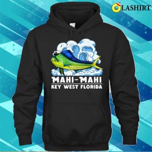 Funny Mahi Mahi Captain Hat Coryphaena Saltwater Dolphinfish Florida Key West T shirt 3
