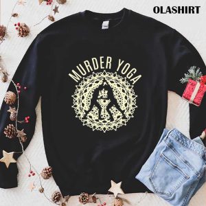 Funny Murder Yoga Wrestling Fan Wrestler Accessories T shirt 1