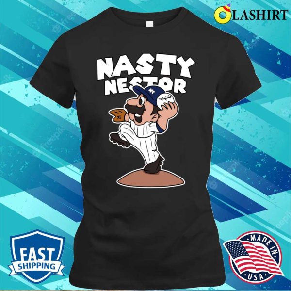 Funny Nasty Nestor Cortes Jr Cartoon T-shirt