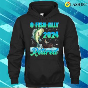 Funny Ofishally Retired 2024 Retirement Fishing Fisherman T shirt 3