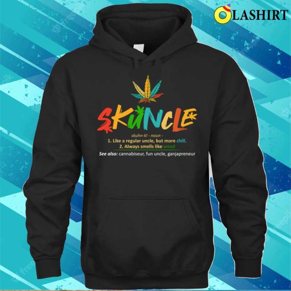 Funny Retro Vintage Uncle Skunkle Shirt Weed Smoker T-shirt