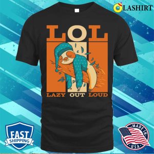 Funny Sloth Gift T shirt Funny Sleeping Lazy Sloth T shirt 1