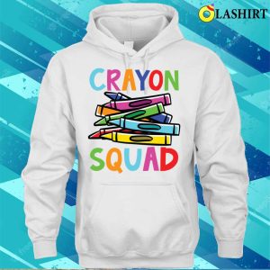 Funny Teacher T shirt Crayon Squad T shirt 3