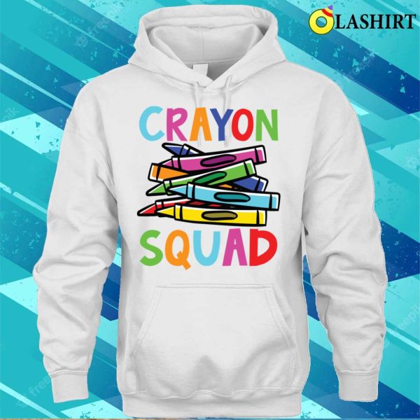 Funny Teacher T-shirt, Crayon Squad T-shirt