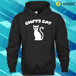 Funnytee T shirt Empty Cat White T shirt 3