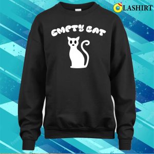 Funnytee T shirt Empty Cat White T shirt 4