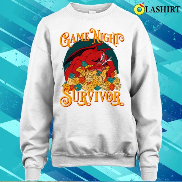 Game Night Host T-shirt, Funny Family Board Night Game Host Dragon Lover T-shirt