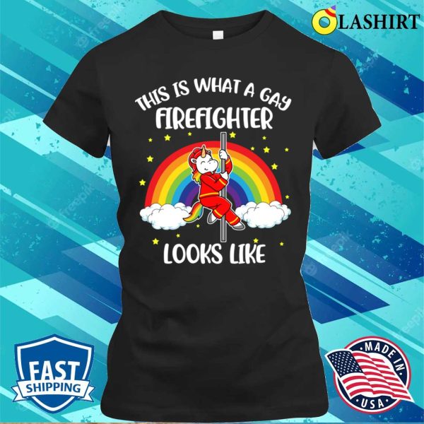 Gay Firefighter T-shirt, Gay Firefighter Funny Gay Gift T-shirt