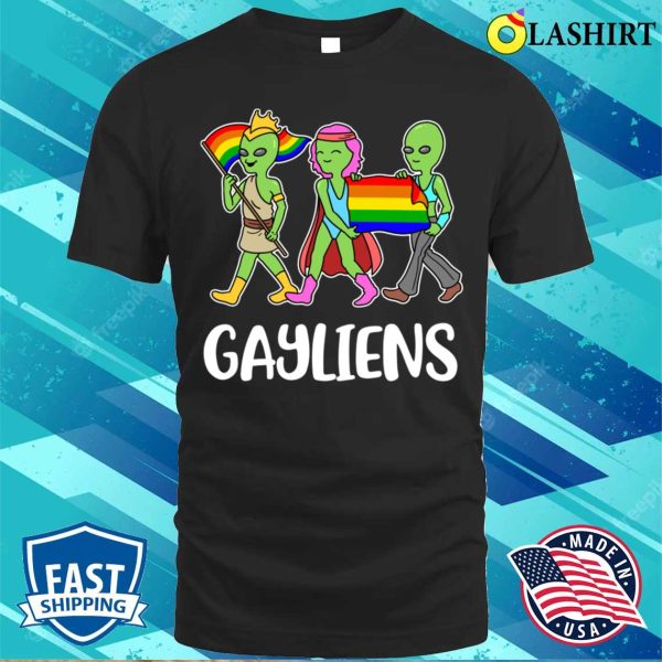 Gayliens T-shirt, Gayliens Funny Gay Gift T-shirt