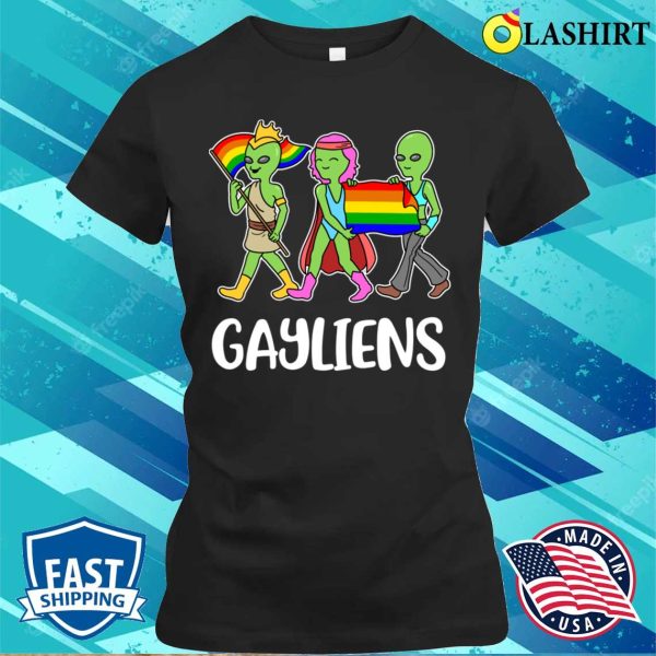 Gayliens T-shirt, Gayliens Funny Gay Gift T-shirt