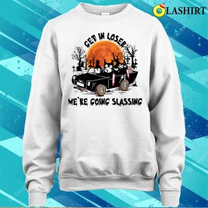 Get In Loser Were Going Slassing Black Cat Funny Shirt 3 Get In Loser Were Going Slassing Black Cat Funny Shirt 4