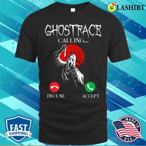 Ghostface Calling Halloween Funny Scream You Hang Up Shirt 1