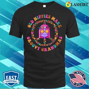 Groovy Grandmas Funny Hippie Gift T shirt 1